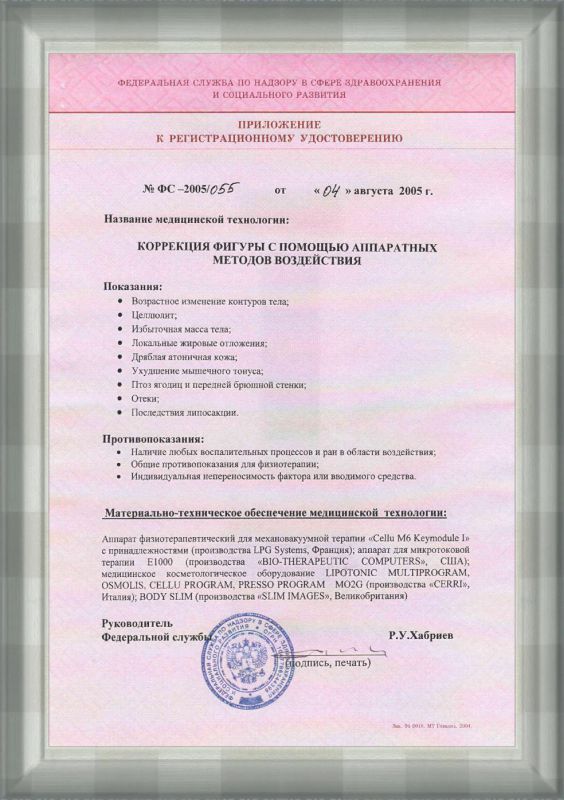 Аппаратная коррекция фигуры лицензия Аппаратная коррекция фигуры лицензия