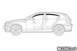 дефлекторы окон kia rio 2000-2003