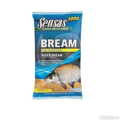 Прикормка Sensas 3000 Club FEEDER Bream 1кг Прикормка Sensas 3000 Club FEEDER Bream 1кг