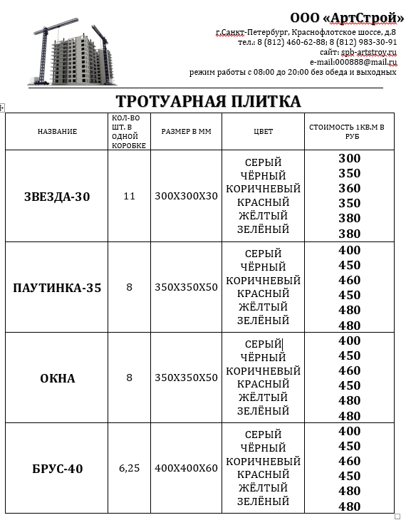 Размер ооо. Прайс лист. Прайс-лист на плиточные работы. Прайс работ плитка. Прейскурант работ на плиточные работы.