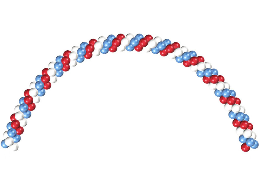 Триколор шары гирлянда схема