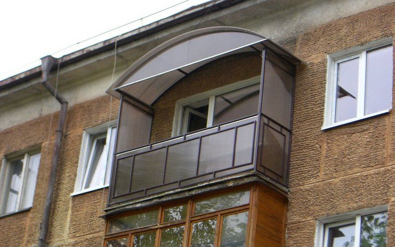 Балкон из поликарбоната своими руками фото