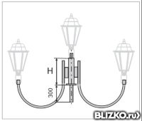 Кронштейны торшерные для ЛЭП трехрожковые К33, К34