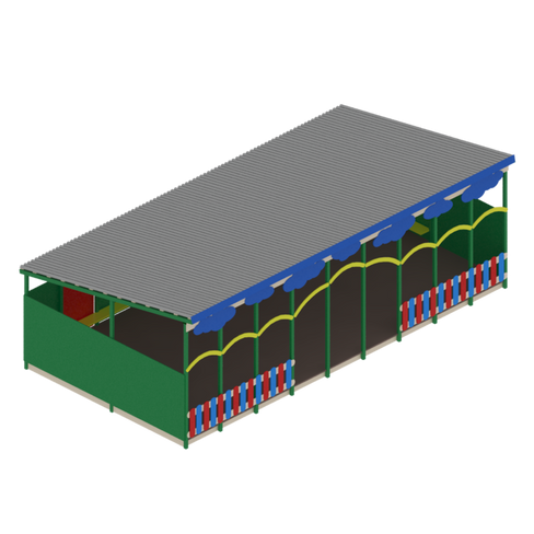 Теневой навес Детство 9480х5360х3100 по ц/ст 9000х4500