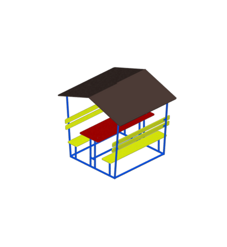Столик взрослый с навесом 2000х1850х2000