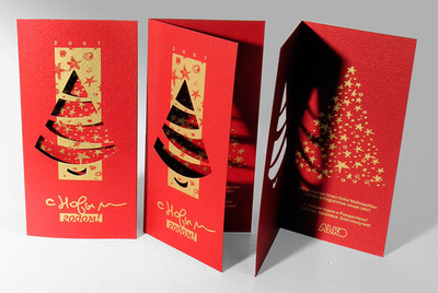 Печать открыток на Новый год и Рождество, новогодние и рождественские