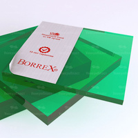 Монолитный поликарбонат Borrex 3 мм зеленый 2050*3050