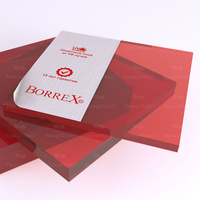 Монолитный поликарбонат Borrex 5 мм красный 2050*3050
