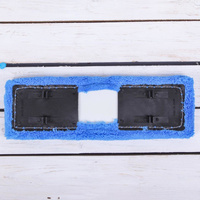 Насадка для плоской швабры с отжимом доляна арт. 2522116, 35,5×11,5 см, микрофибра, цвет синий Доляна