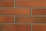 Клинкерная фасадная плитка имитация кирпича цвет Rotbund Glatt ADW Klinker