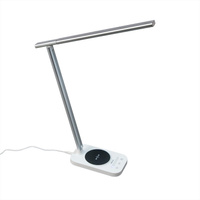 Настольная лампа Citilux CL803051 Ньютон Бел-Серебр, USB+Qi