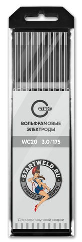 Вольфрамовый электрод WС 20 3,0/175 (серый) WC2030175