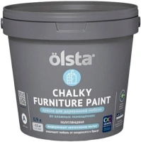 Краска для деревянной мебели Olsta Chalky Furniture Paint 900 мл белая