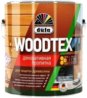 Декоративная пропитка для защиты древесины Dufa Woodtex 3 л серая