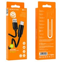 USB кабель шт.USB (A) - шт.Type-C "Borofone" BX55, 3.0А, 1.0м, черный