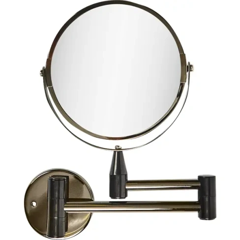 Зеркало косметическое настенное Swensa двустороннее 15 см цвет чёрный SWENSA BSA-MR-005-D15 Настенное зеркало, 2-сторонн