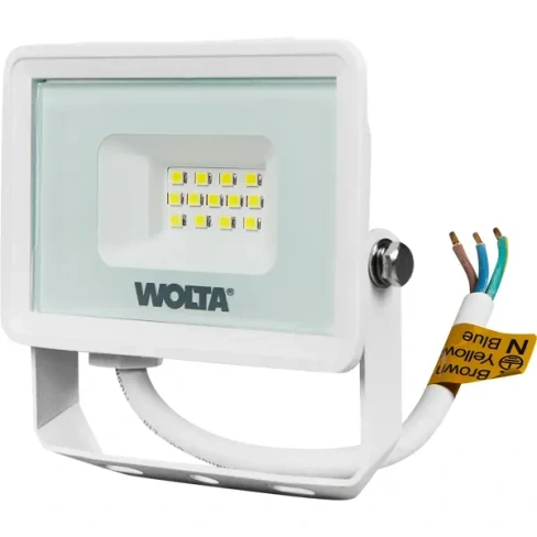 Прожектор светодиодный уличный SMD Wolta WFL-10W/08W 10 Вт 5700 К нейтральный белый свет WOLTA None