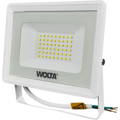 Прожектор светодиодный уличный SMD Wolta WFL-50W/08W 50 Вт 5700 К нейтральный белый свет WOLTA None