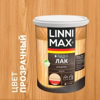 Лак для дерева Linnimax глянцевый прозрачный 0.9 л LINNIMAX Для стен и потолков