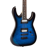 Электрогитара Dean MDX X Quilt Maple Electric Guitar Transparent Blue Burst