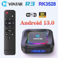 Vontar R3 4Гб/32Гб Настроенная приставка Android 13, Rockchip RK3528 iptv