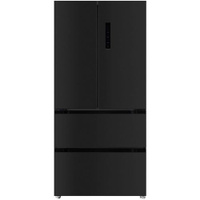 Холодильник трехкамерный LEX LFD575BxID French Door, инверторный черная сталь