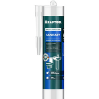 Санитарный силиконовый герметик для помещений с повышенной влажностью KRAFTOOL 41255-0