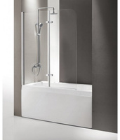 Шторка на ванну Cezares Eco V21 120 см (стекло Текстурное, исполнение Левостороннее)