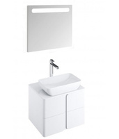 Мебель для ванной Ravak SD Balance 600 со столешницей белый глянец