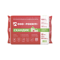 Утеплитель Rockwool Лайт Баттс Скандик 100х600х800 2,88 м2