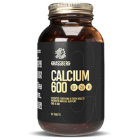 Кальций 600 + D3 + Цинк с витамином К1, 90 таблеток, GRASSBERG Grassberg