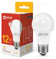 Лампа светодиодная LED Е27 A60 VC 12W 230V 3000K 1140Лм IN HOME