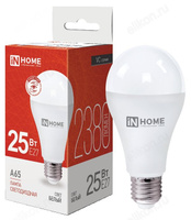 Лампа светодиодная LED Е27 A65 25W 230V 4000K 2380Лм IN HOME