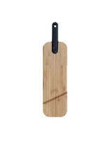 Бамбуковая разделочная доска Artù Black Edition с ножом для салями Trebonn