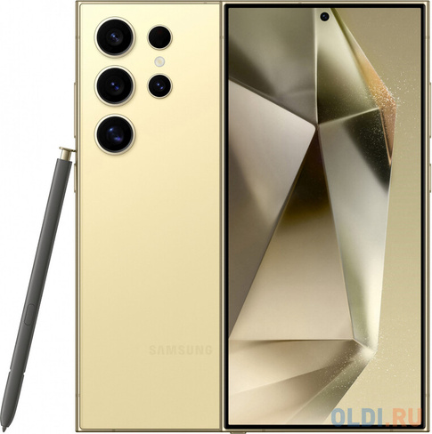 Смартфон Samsung SM-S928B Galaxy S24 Ultra 5G 1Tb 12Gb желтый титан моноблок 3G 4G 2Sim 6.8" 1440x3120 Android 14 200Mpi
