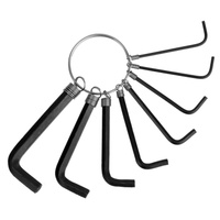 Набор ключей шестигранных на кольце лом, 1.5 - 6 мм, 8 шт. LOM