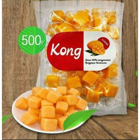 "Манго Кубики Kong" в пакете 500 гр. Nat-Food
