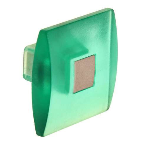 Ручка кнопка plastic 003, пластиковая, зеленая TUNDRA