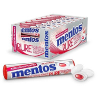 Жевательная резинка Mentos Pure Fresh Клубника, 24шт по 15,5г Perfetti Van Melle