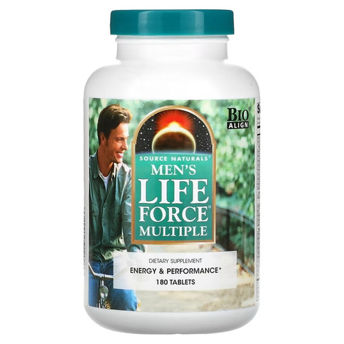 Пищевая Добавка Source Naturals Men's Life Force Multiple, 180 таблеток
