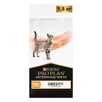 Сухой корм для кошек Пурина Pro Plan Veterinary Diets Obesity Management при ожирении 1,5 кг