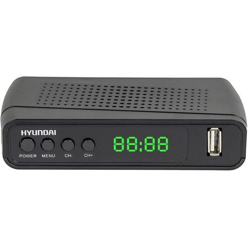 Ресивер DVB-T2 Hyundai H-DVB520, черный