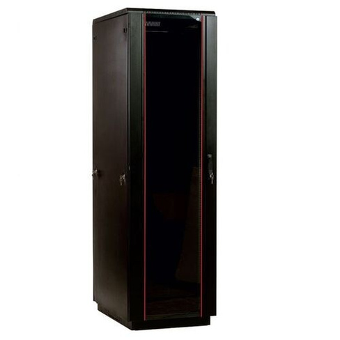 Шкаф коммутационный ЦМО ШТК-М-42.8.8-1ААА-9005 напольный, стеклянная передняя дверь, 42U, 800x2030x800 мм
