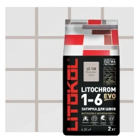 Затирка цементная Litokol Litochrom 1-6 Evo цвет LE 120 жемчужно-серый 2 кг LITOKOL