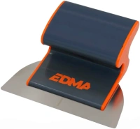 Шпатель Edma blade 150 мм оранжевый, черный толщина 0.3 мм, закругленные края