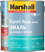 Эмаль по дереву и металлу Marshall Export Aqua Enamel 2.5 л темно коричневая полуматовая