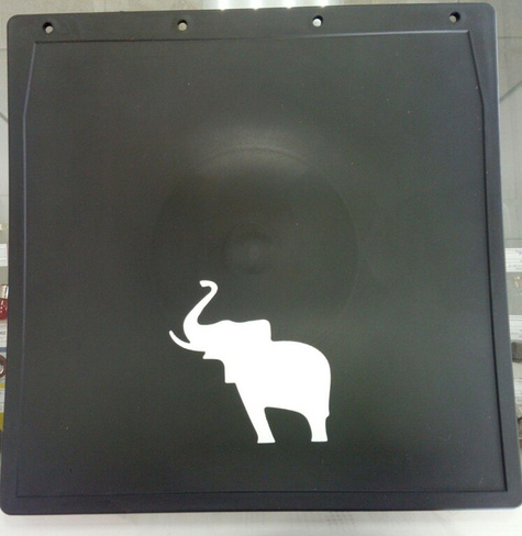 Комплект брызговиков 400x400mm, полимерные, с логотипом слон\\ schmitz (Seintex)