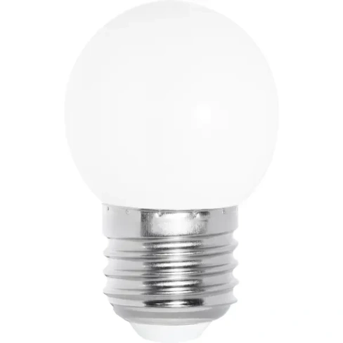 Лампа светодиодная Smartbuy Matte G45-01W/3000/E27 E27 220 В 1 Вт шар малый 80 лм цвет света теплый белый Без бренда Лам