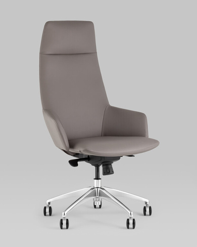 Кресло руководителя TopChairs Bow серый Компьютерное кресло