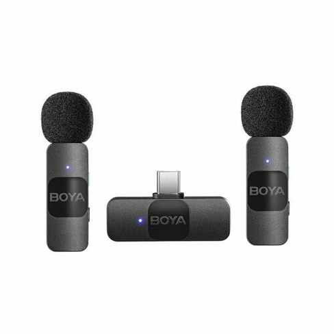 BOYA BY-V20 USB-C Ультракомпактная беспроводная микрофонная система 2,4 ГГц 1738